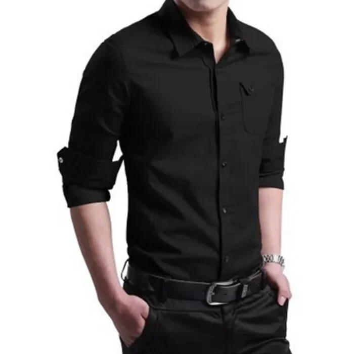 Black Cotton Shirt