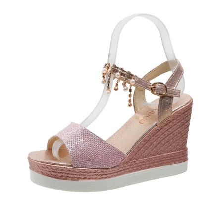 Pink Platform Sandals