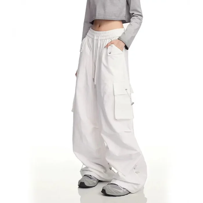 White Parachute Pants