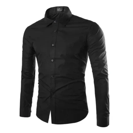 black casual shirt