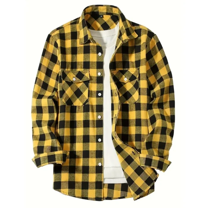 Checkered Yellow Shirt