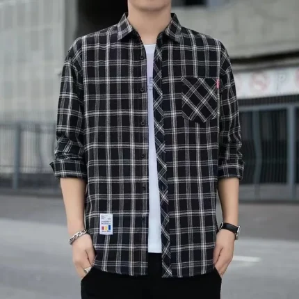 Checkered Long Sleeve Shirt