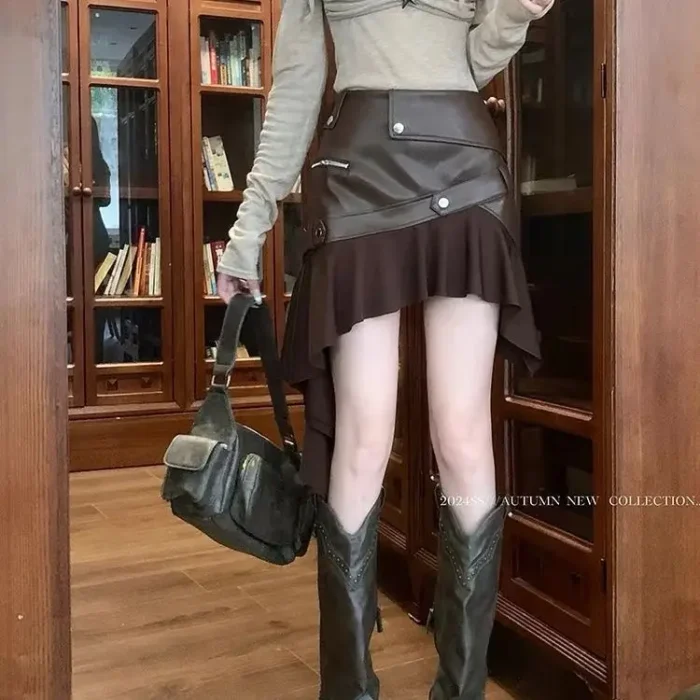 Leather Mini Skirt