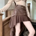 Leather Mini Skirt