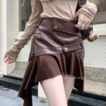 Leather Mini Skirt