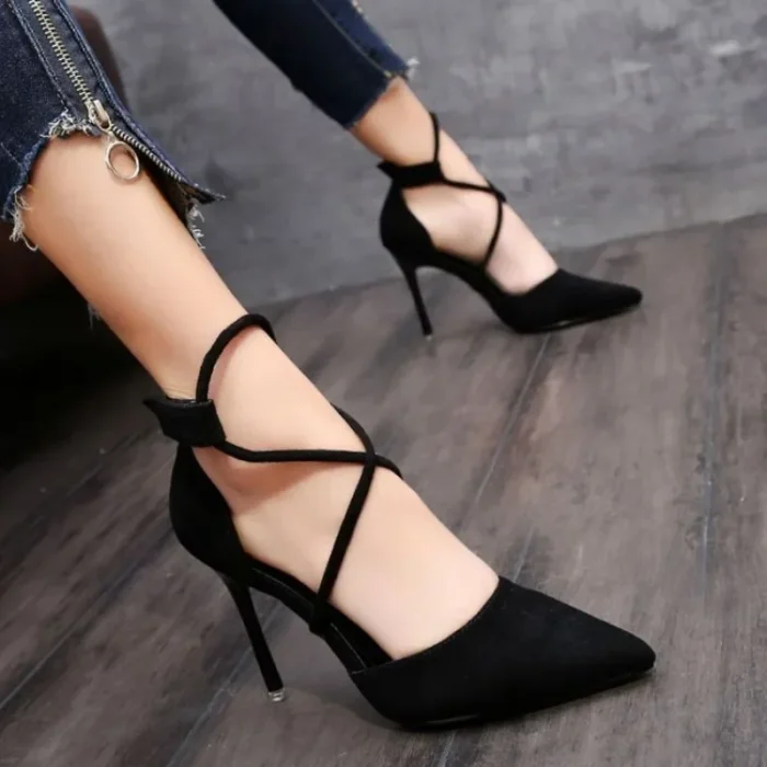 Sexy Black Stiletto Heels