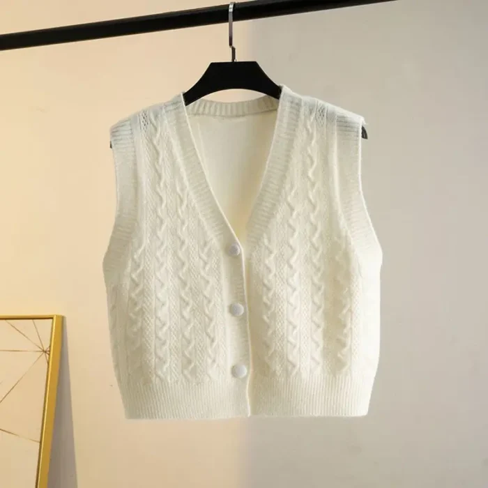 White Knit Vest