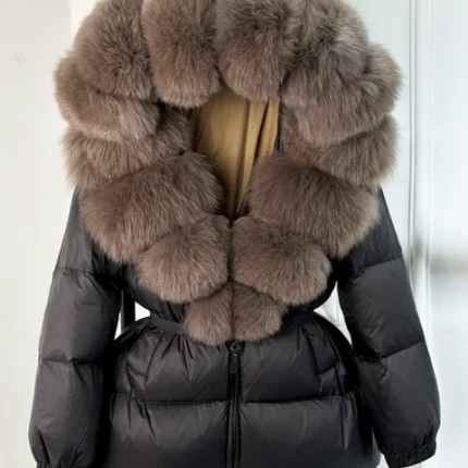 Fox Fur Hooded Jacket