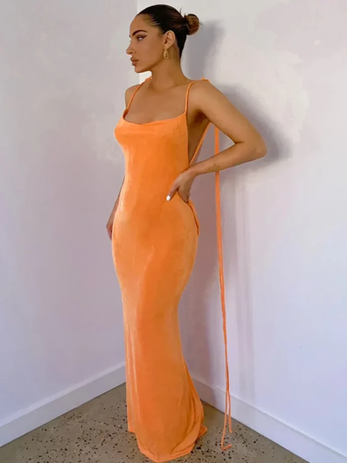 Orange Maxi Dress