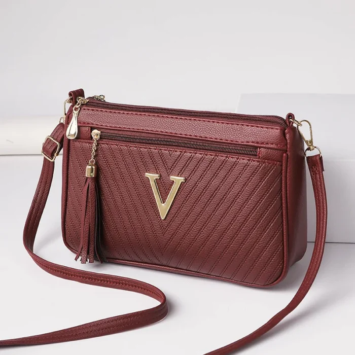 Brown Leather Crossbody Bag