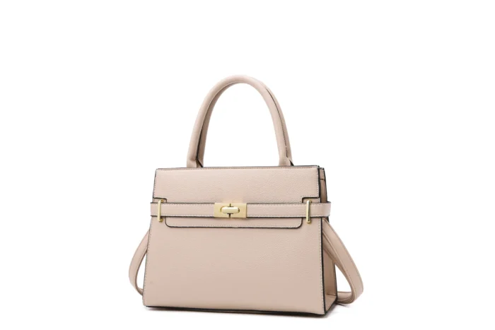White Leather Bucket Bag